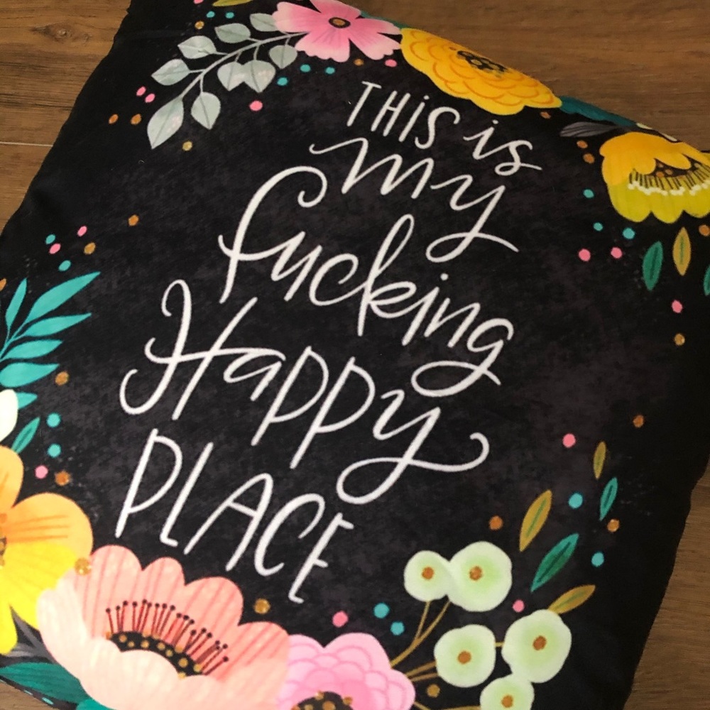 NWT Funny 17 Inch Pillowcase-Happy Place - Picture 7 of 7
